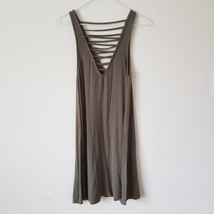 2/10$  Kaki summer dress with laces